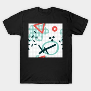 Modern hand draw colorful abstract seamless pattern T-Shirt